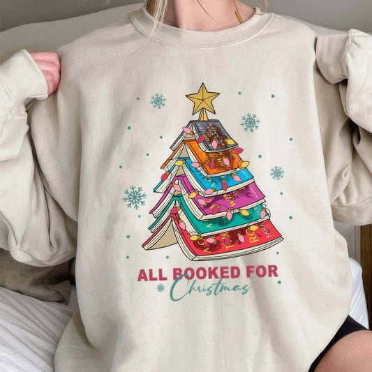 "All Booked for Christmas" Sweatshirt