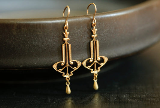 Art Nouveau Chandelier Earrings